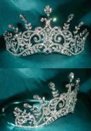 Corona de Cristal Swarovski Leaey-Spray Tiara 1905 English