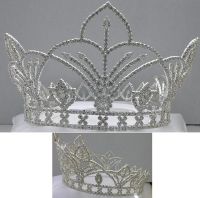 Corona plateada UNISEX para rey o reina de rhinestones swarovski