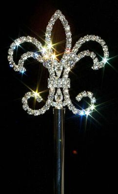 Cetro de Cristal Swarovski Fleur D'Lis