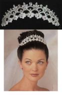 Bellisma estilo italiano Tiara para Novia, Princesa o QuinceaÃ±era